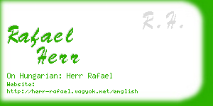rafael herr business card